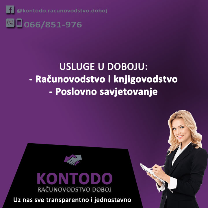 Računovodstvo i knjigovodstvo u Doboju - Kontodo Doboj - Agencija za računovodstvo, marketing i web dizajn